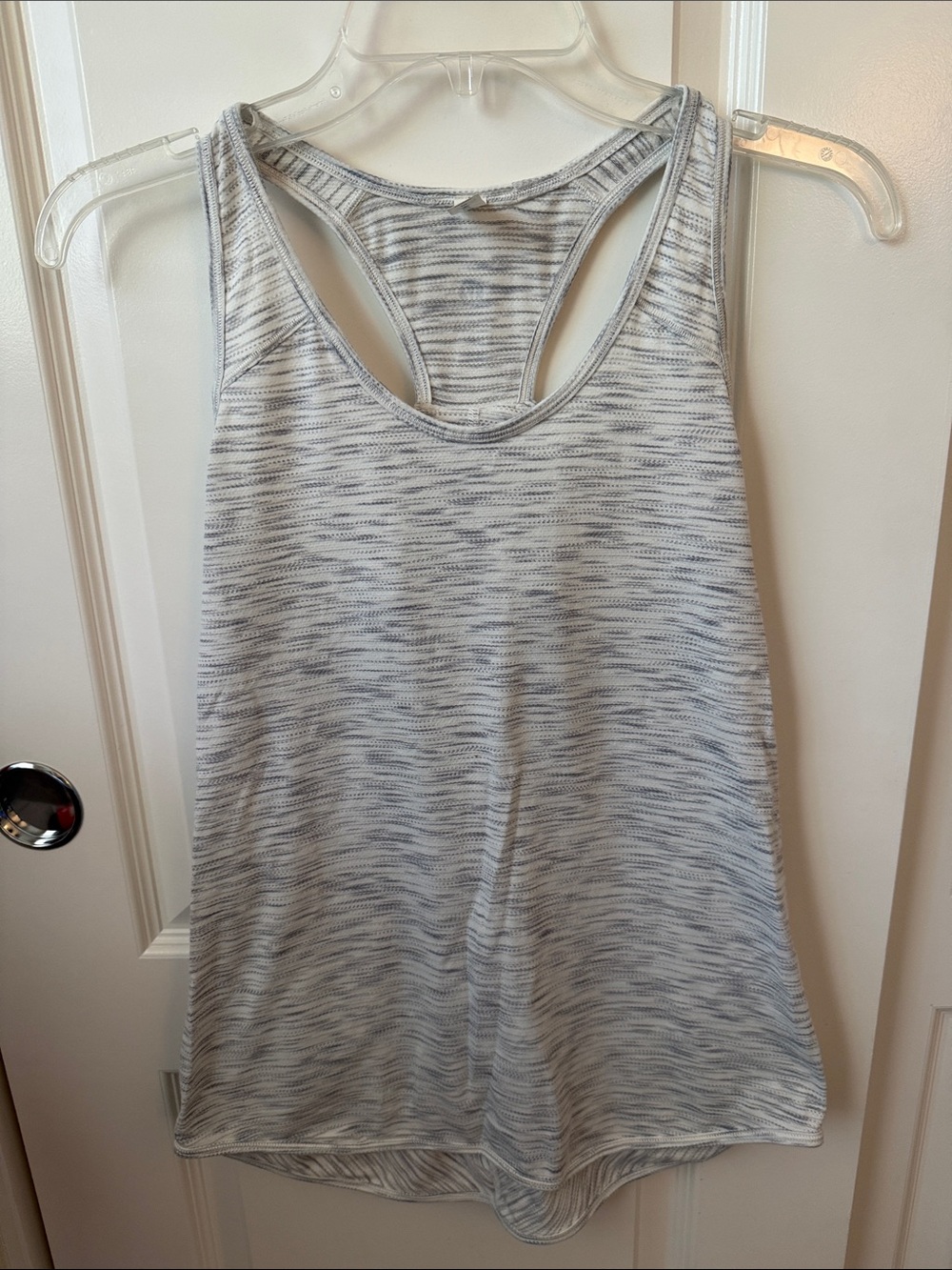 Lululemon Essential Tank size 4 white/gray